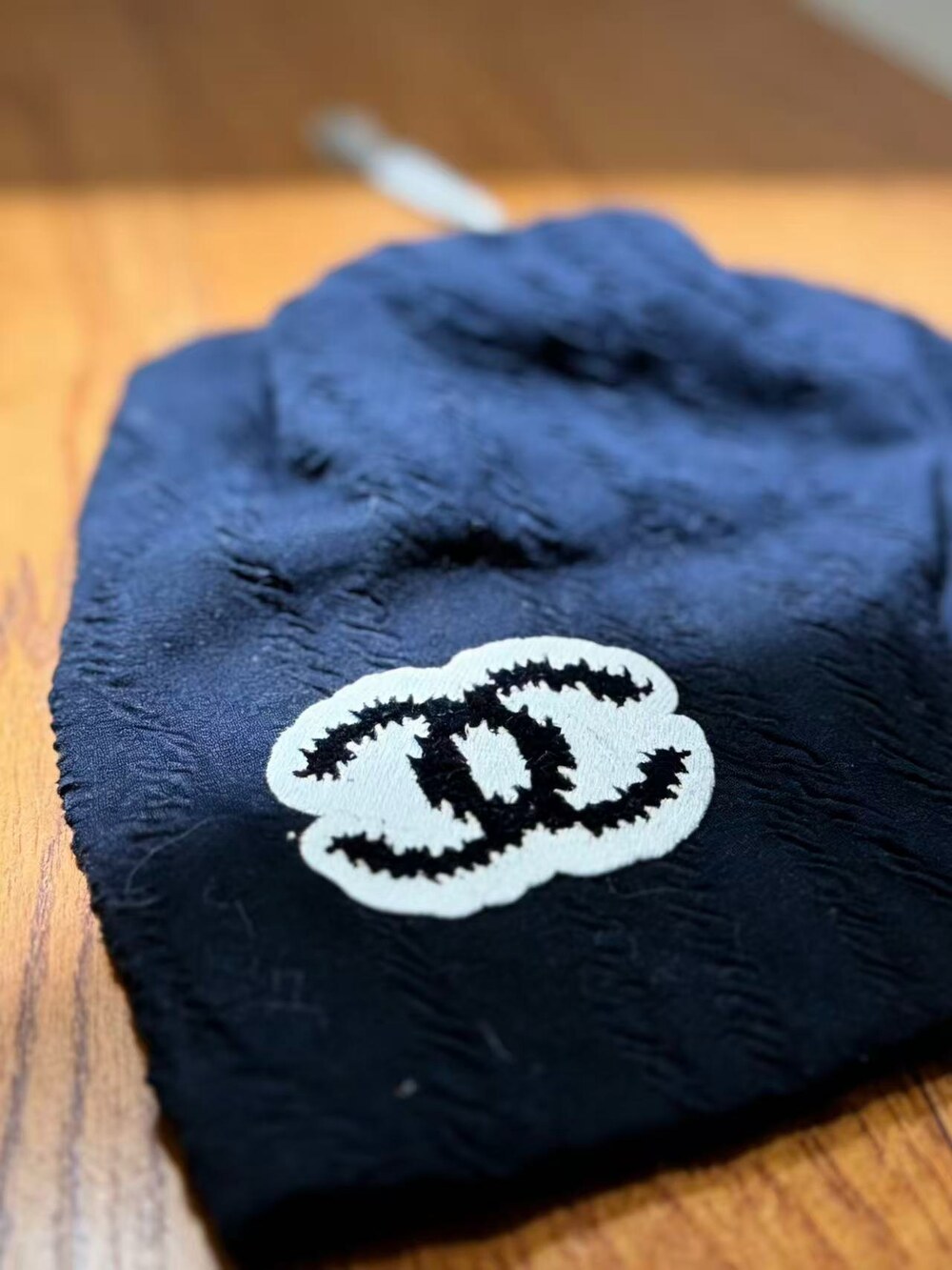 Chanel Textured Knit Beanie with CC Logo - Picture 4 of 4